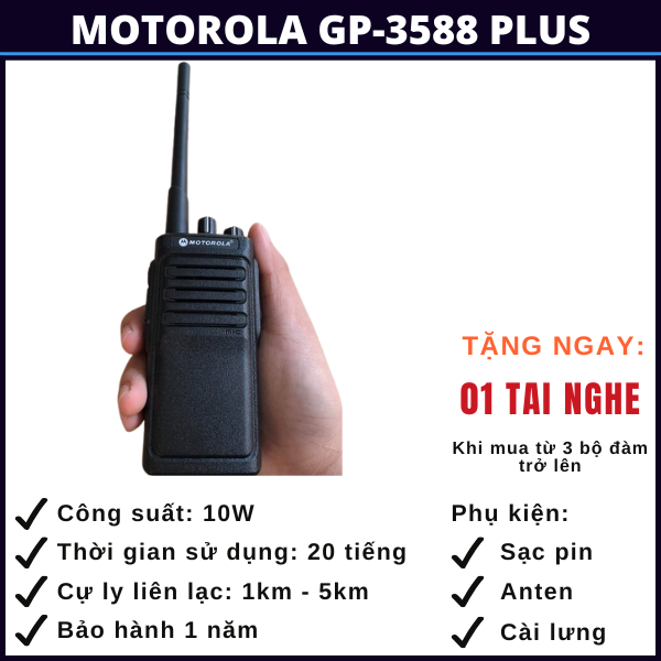 giá bộ đàm cầm tay motorola gp-3588 plus gia-bo-dam-cam-tay-motorola-Gp-3588-plus