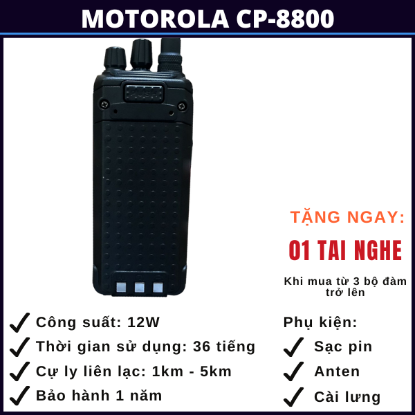 bộ đàm cầm tay motorola cp-8800 bo-dam-cam-tay-motorola-cp-8800