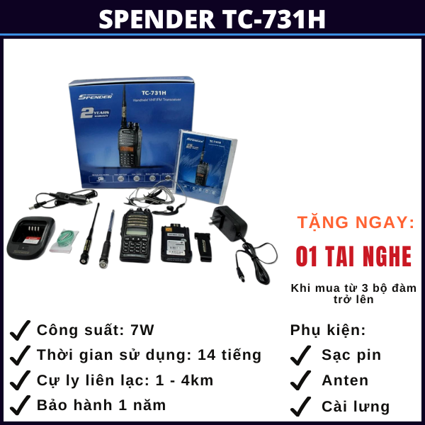 bộ đàm spender tc-731h bình phước bo-dam-spender-tc-731h-binh-phuoc