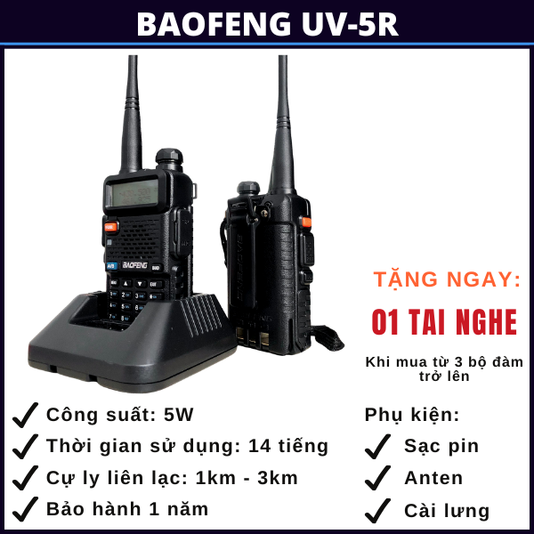 bộ đàm baofeng uv-5r bo-dam-baofeng-uv-5r