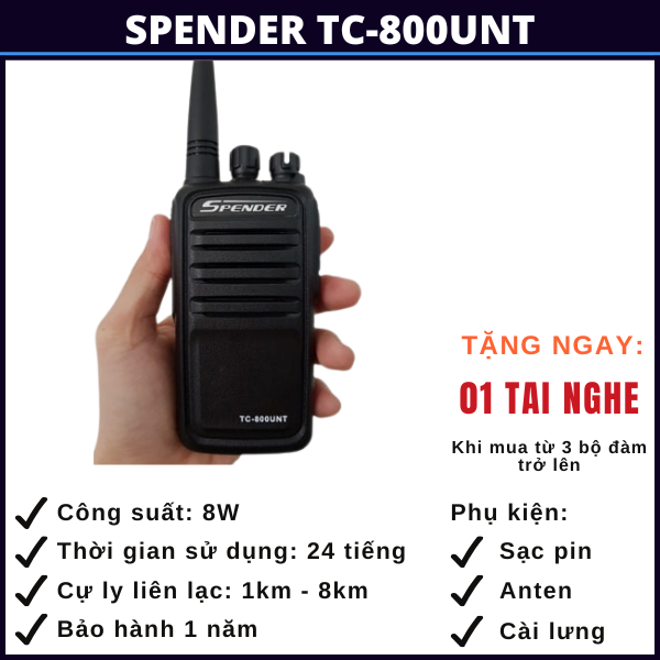 bộ đàm spender tc-800unt quảng ninh bo-dam-spender-tc-800unt-quang-ninh