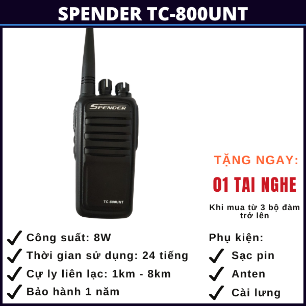 bộ đàm spender tc-800unt bo-dam-spender-tc-800unt