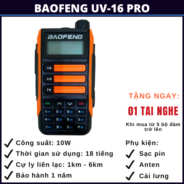 bộ đàm baofeng uv 16 pro bo-dam-baofeng-uv-16-pro